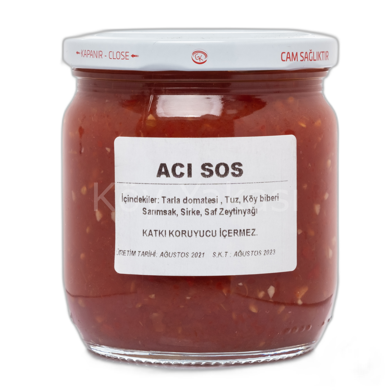 Acı Sos Yaz Domatesinden Ev Yapımı 450GR