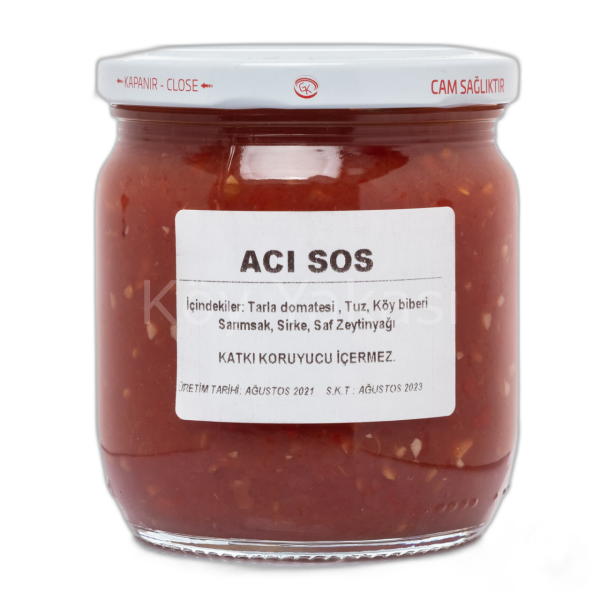 Acı Sos Yaz Domatesinden Ev Yapımı 450GR