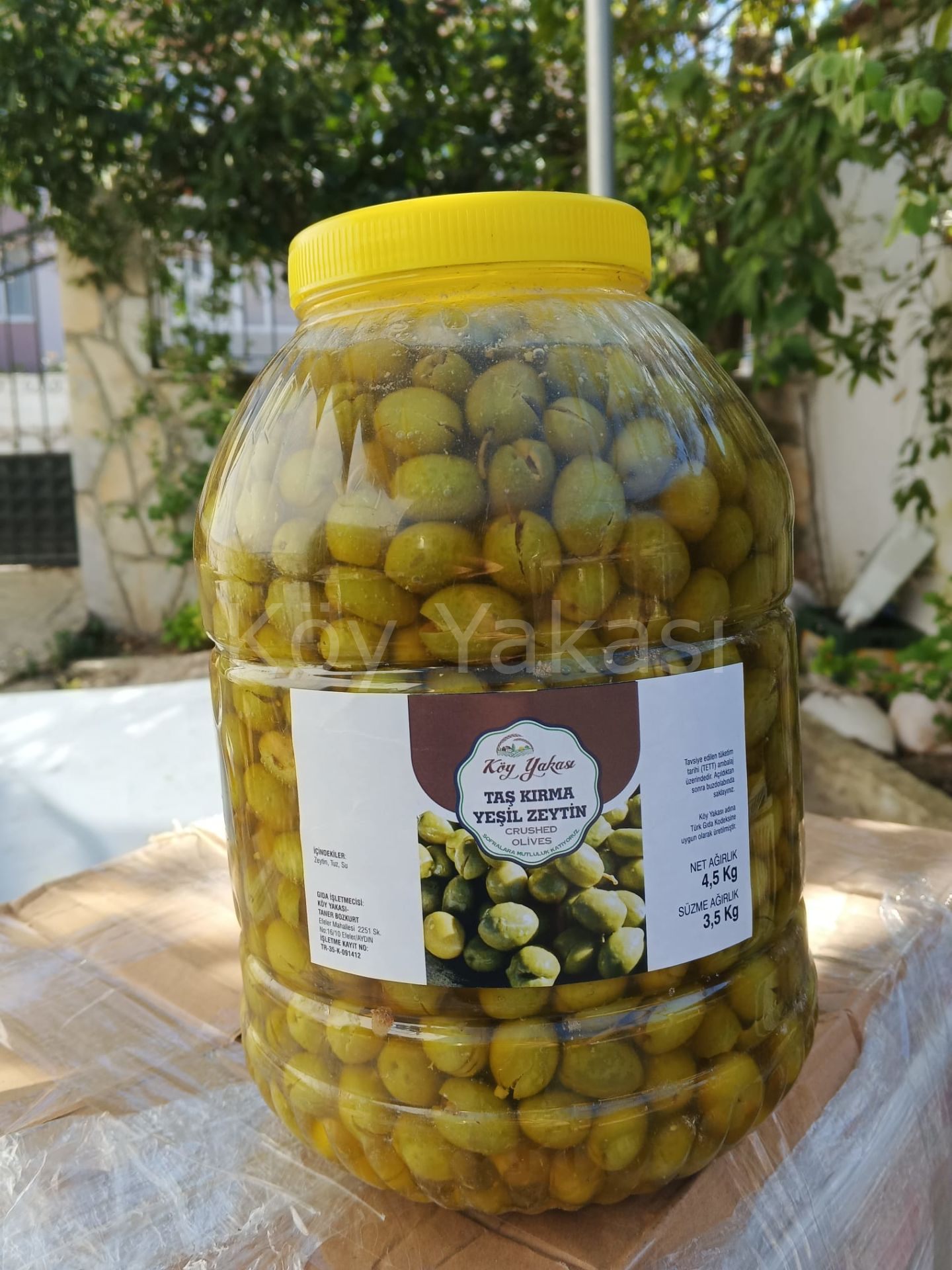 Taş Kırma Yeşil Zeytin 5 lik Pet Ambalaj